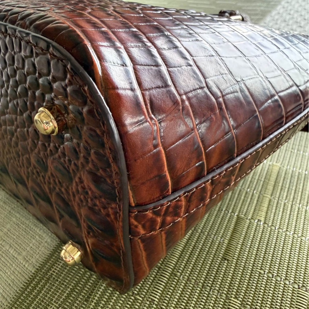 Brahmin Melbourne Collection Mini Asher Crocodile-Satchel Bag - Picture 9 of 10